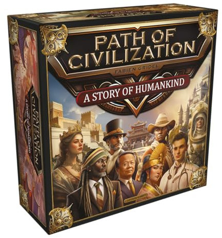 Captain Games, Path of Civilization, Kennerspiel, Brettspiel, 1-5 Spieler, Ab 14+ Jahren, 20 Minuten pro Spieler, Deutsch, Mehrfarbig, Bunt