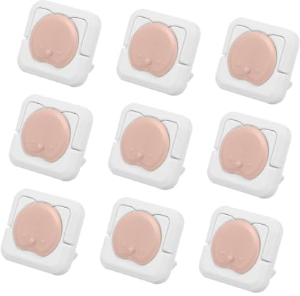 Steckdosenabdeckungen in Braun aus Abs, Kindersicher | Elektrische Sicherheitsabdeckung, Schutzkappen im 24 Stück-pack, für Kinder zu Greifen