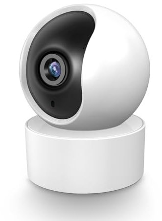 XNY 2MP Tuya Smart Life Security Camera, 1080P HD Pan Tilt WLAN Home Security Camera, Two-Way Audio, Night Vision, Motion Sensor, Automatic Tracking, Cloud/SD Storage