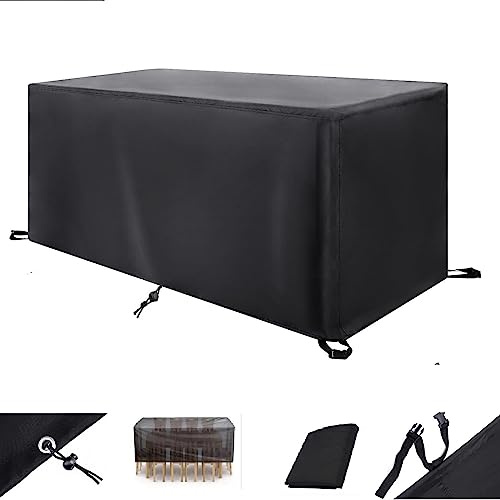 Abdeckung Gartenmöbel Winterfest 135x75cm Schutzhüllen für Gartenmöbel Winddicht UV-Beständiges Abdeckplane Wasserdicht Gartenmöbel Abdeckhauben für Möbelsets Lounge Abdeckung-135x75x71cm/LxWxH