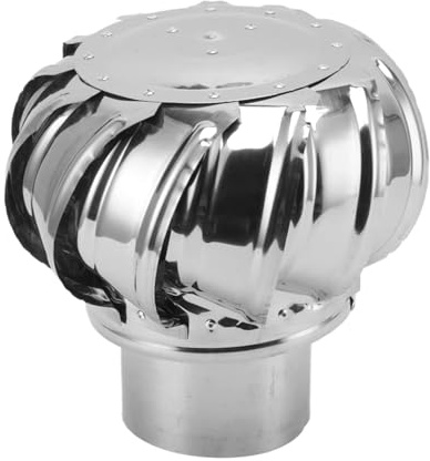 Comignolo Girevoli Ø 100/110/150/160/200mm Fumaiolo Comignolo in Acciaio Inox Fumaiolo Comignolo Cappello Canna Fumaria Stufe Legna, Pellet E Caldaie(Ø 150mm)