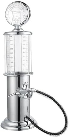 Single Gun Beer Dispenser, 1000cc Gas Station Pump Liquor Dispenser, Alcohol Liquid Soft Drink Beverage Pourer Machine for Scotch, Vodka, Cocktails, Non-Alcoholic Drink and More (Single Head)