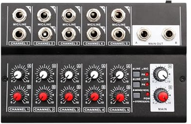 10-kanals mixerkonsol digital ljudmixer stereo for inspelning DJ-nätverk livesändning mixer ljud Studioljudkort