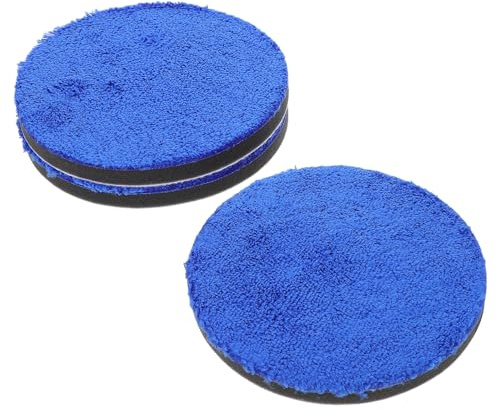POPETPOP 3pezzi Tamponi Auto per Levigatrice Tamponi Applicatori di Cera Manuali in Spugna Kit Accessori per Cura Vernice Auto