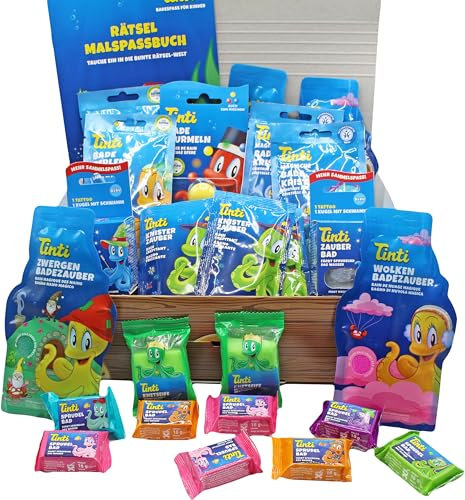 Tinti Schatztruhe pflegender Badespaß für Jungen oder Mädchen (XXL).