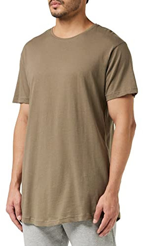 Urban Classics herr T-tröja Shaped Long Tee, Grön (armégrön), XXL