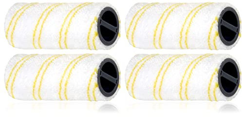 SPARES2GO Roller Set Compatible with Karcher FC 3 FC 5 FC 7 Cordless Wet & Dry Hard Floor Cleaner (2 x Pack of 2)