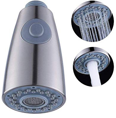 Pull Out Testina di Spruzzo, Rubinetto della Cucina e del Bagno, 2-Function, Doccetta Universale G 1/2, Nichel Spazzolato