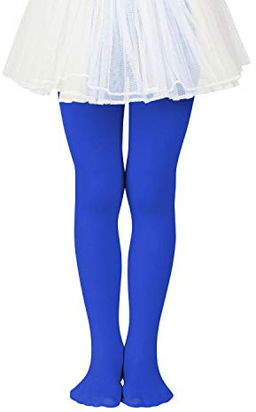 Zando Royal Blue Tights Toddler 2T-3T Ultra Soft Footed Halloween Tights