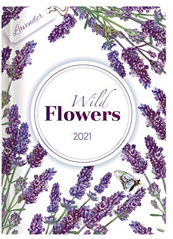 Ladytimer Grande Wild Flowers 2021 - Taschen-Kalender A5 (15x21 cm) - Blume - Notiz-Buch - Weekly - 128 Seiten - Alpha Edition