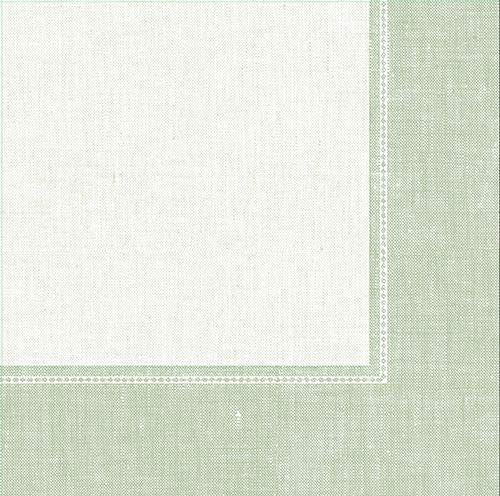 PAPSTAR Servietten ROYAL Collection 1/4-Falz 40 cm x 40 cm jadegrün Linum 88359 Premiumservietten stoffähnlich Gute Faltbarkeit, 250 Stück