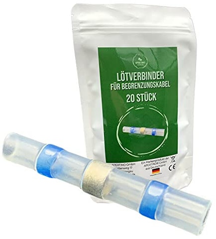 20 Stück Lötverbinder mit Schrumpfschlauch u.a. für Begrenzungskabel wasserfest Mähroboter | aus BRD | Blitzversand | Deutsche Marke