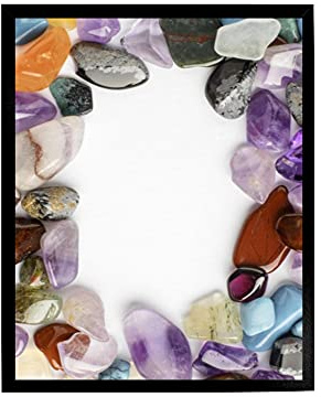 arte-tuo Bilderrahmen Opal X | 75x98 cm | Schwarz Glanz | Antireflex Kunstglas | Poster Puzzle Diamond Painting Drucke