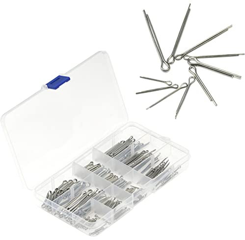 Lot de 200 Goupilles Fendues en Acier Inoxydable