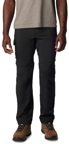 Columbia Men's Silver Ridge Utility Convertible Pant, Hiking Convertible Trousers, Black, 30 Waist x 30 Length