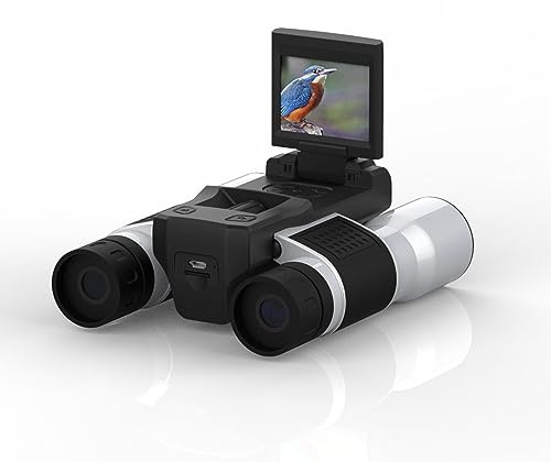 W23 Digitale Fernglaskamera, 12x32-Teleskopkamera mit 2-Zoll-Display, 1080P-Video-Fotorecorder, 12-facher Optischer Zoom, HD-Fernglas Zum Beobachten von Vogel-Fußballspielkonzerten