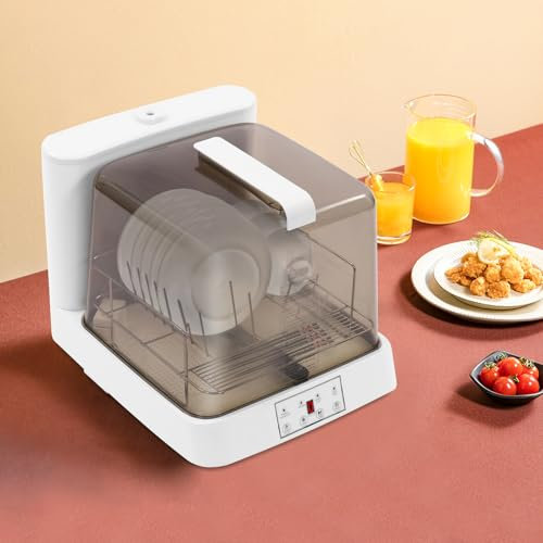 Lavastoviglie da tavolo con serbatoio da 6 l, diverse modalità di pulizia, asciugatura automatica per appartamenti, dormitori e camper, 48 x 38 x 40 cm