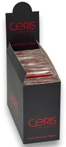 Ceris Hair Color Remover Wipes | Individually Wrapped, Gentle and Effective Dye Stain Remover | Cleansing Wipes for Hair, Hands, Face, and Neck | Portable Travel-Friendly | 25 Count