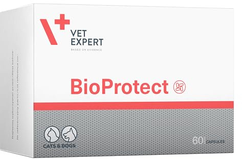 Vet Expert Advanced Probiotics Supplement for Dogs and Cats, 60 Capsules, Promotes Optimal Gastrointestinal Health with Live Cultures, Prebiotics, and Fibre