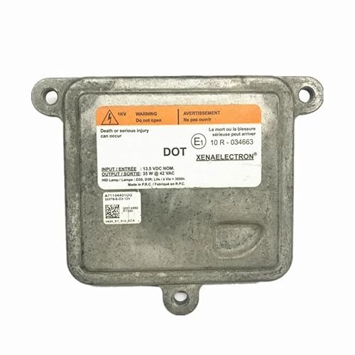 DZSMSRTG Balasto De Faro Xenon HID 10R-034663 35XT6-S-D3 12V 35W D3S D3R Faro De Xenón HID Módulo De Control De Balasto A71154401DG Accesorios De Coche Xenon HID Ballast