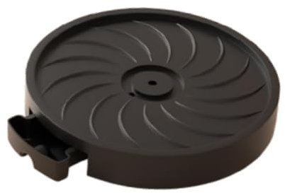 MagiDeal Support Roulant pour Plantes avec Roues, Grand Chariot pour Plantes, Soucoupe Ronde pour Pot de Plantes, Base à roulettes Robuste, Plateau de Drainage, Noir, 43cmx6.5cm