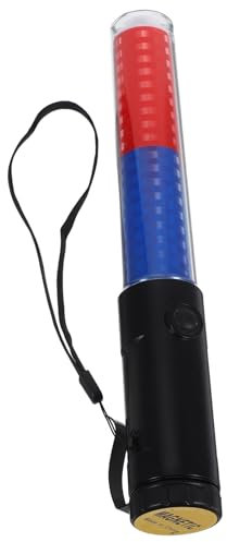 jojofuny Zauberstab Led-sicherheitslichtstab Für Verkehrskontrolle Air-marshaling-signalstab Leuchtender Stab Mit Magnethaken Batterie Im Lieferumfang Enthalten