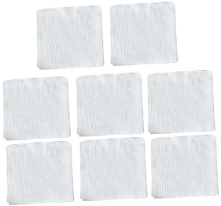 Holibanna 8pcs Muslin Burp Cloths for Boy Girl Reusable Wash Cloths Soft and Absorbent for Newborns and Toddlers Convenient and Diaper Clip