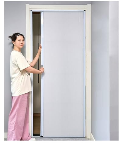 PFCDZDU Porta A Soffietto Interni Personalizzabile, Porta Scorrevole Pieghevole Divisorio Finestre con Telaio in Lega Alluminio, Divisorio Privacy per Porta Doccia(15.7x55.1in)
