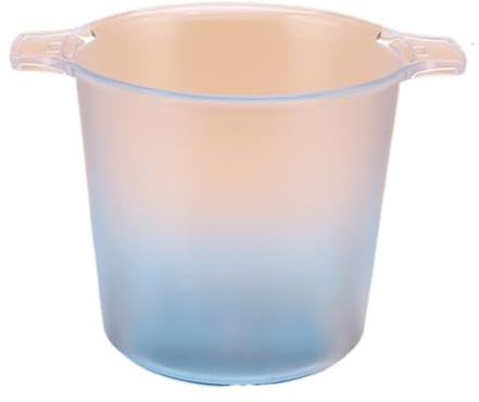 DANNMPX Seau Glace Seau À Champagne en Plastique avec Poignée for Fêtes, Bar, Maison, Bière, Commerce Rafraîchisseur(Transparent,33.5x23.7cm)