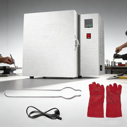 Hi-Temp elektrisk utbränningsugn 2026, 1500W kompakt ugn för smyckestillverkning, tandgjutning, vax- och metalllera sintring, 3D-hartsutbränning, når 800°C