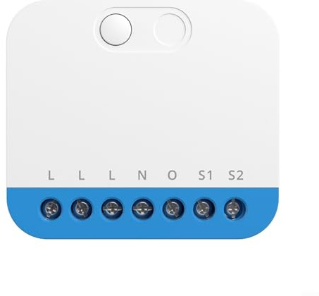 Smart Dimmer Schalter MINI-ZBDIM Mit Echtzeit-Energiemessung, Überhitzungsschutz, Fernsteuerbar Für Alexa & Google Assistant, 220-240V, 400W, Weiß