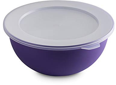 omada Design Schüssel (1,5 Liter) mit Deckel aus Polypropylen und Integrierten Antimikrobiellen Mitteln eliminiert Bakterien und Pilze, Sanaliving