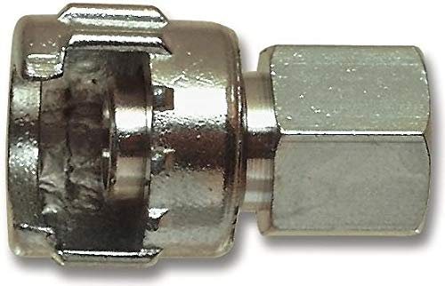 RACCORDO CON DADO FRESATO CON FILETTO FEMMINA PER ARIA COMPRESSA