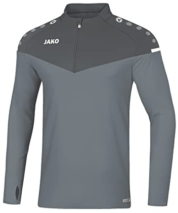 JAKO Herren Ziptop Champ 2.0, Steingrau/Anthra Light, XXL
