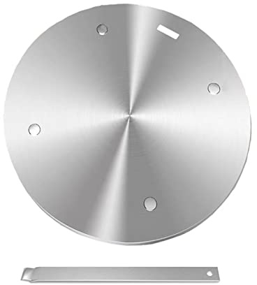 24cm Heat Diffuser Plate for Gas Electronic Stove, Softifund Cooking Induction Adapter Simmer Plate with Remove Handle for Milk Coffee Cookware, Defrosting Tray for Frozen Meat