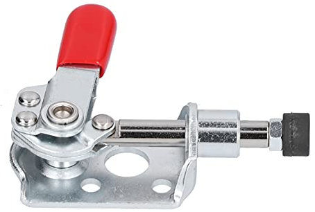 Fafeicy Kniehebelspanner aus Edelstahl, Push-Pull-Knebelspanner Rutschfester Horizontaler Schnellspanner-Knebelspanner, 40kg / 88.2lb Haltekapazität, Kunststoffabdeckungsgriff