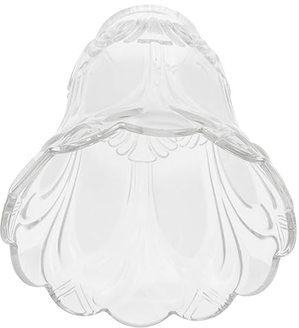 OSALADI Abat-Jour En Verre Dépoli 4.92X4.92X4.92 Pouces Pour Lampe De Plafond Transparent Avec Éclairage Doux Anti-Poussière Pour Salon Chambre Bureau