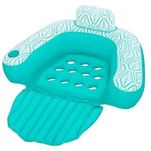 Bestway 43719 Poltrona galleggiante deluxe Comfort Plush con porta bicchiere