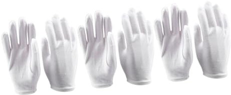 UKCOCO 12 Paare Der Fäustling Fäustlinge Gefrierhandschuhe Schutzhandschuhe Mechaniker Handschuhe Warme Handschuhe Sicherheitshandschuhe Weiß Baumwoll-handschuhe Arbeit Mechanisch