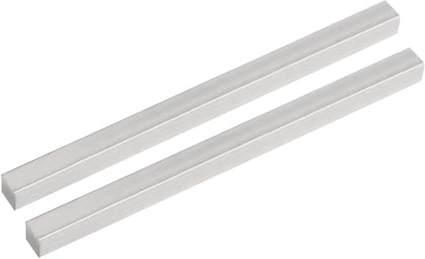 sourcing map 2Pcs Door Knob Spindle, Spare Door Handle Spindle Bar, 120 x 8mm Door Spindle Replacement Door Handle Parts, Silver