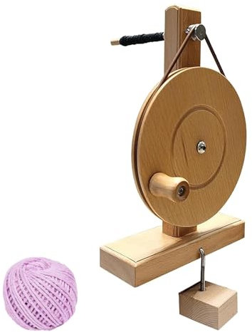 Filatoio in legno fatto a mano, avvolgitore di lana da tavolo, avvolgitore manuale, rotazione fluida e alta velocità, filatoio per maglieria per la casa per rocchetti di diametro interno 5-7 mm