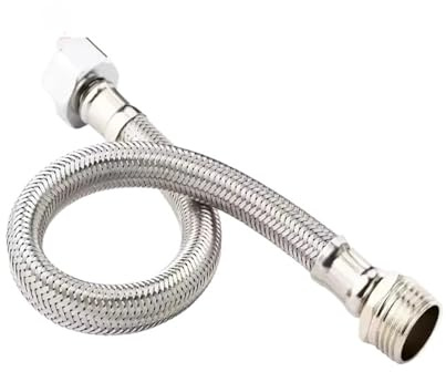 Flexibler Brauseschlauch G1/2 Edelstahl G1/2 Innen- und Außengewinde 20-200 cm Badzubehör (80 cm)