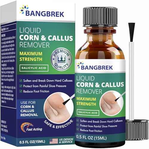 Corn Removers for Toes: Liquid Salicylic Acid Corn Removal for Feet - Corn Callus Remover for Feet Extra Strength (1ml)