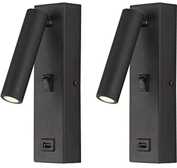 Lampada da parete, lampada da parete regolabile lampada da camera da letto regolabile, applique da parete cablata con interruttore, apparecchio di illuminazione moderno per testiera interna, lampade