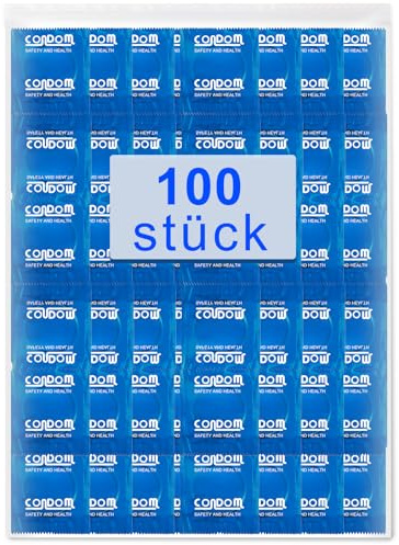 Kondome 100 Stück Packung - Condoms für Männer - Natürliches Empfinden | Kondome Extra dünne Kondome für intensives Empfinden beim gemeinsamen Liebesspiel- 53 mm breite - Condoms for Men