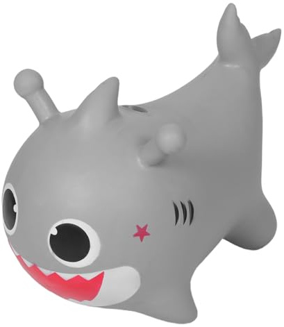 HEALSOPTHY Inflatable Bouncy Shark Ride Hopping Buddy Made of Tearproof Material Indoor Outdoor Bounce Horse for Birthday and Party Fun