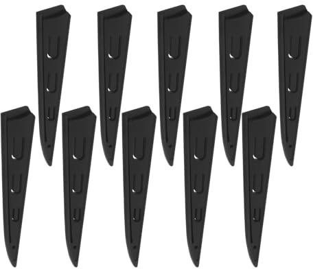Alipis 10 Piezas Protector de Cuchillos de Cocina Negro Funda Plástica Ventilada para Chef Cleaver y Cuchillos de Pelar Manga Segura Antióxido para Hogar Barbacoa y Viaje