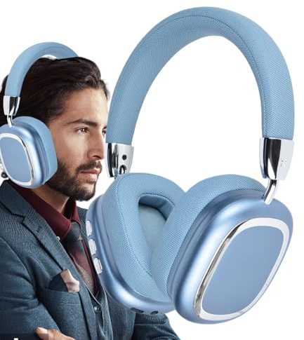 Generico Casque sans fil - Casque bluetoth pour musique DJ sur l'oreille, écouteurs légers avec microphone intégré | Streaming sans fil Jeux Sport Voyage Maison Travail TV Téléphone portable