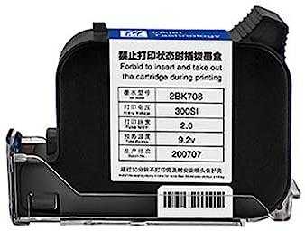 Impresora inteligente de mano 12,7mm, máquina codificación pequeña portátil, logotipo impresión en varios idiomas, impresoras inyección tinta secado rápido Resistente a la fricción(Blue quick drying)