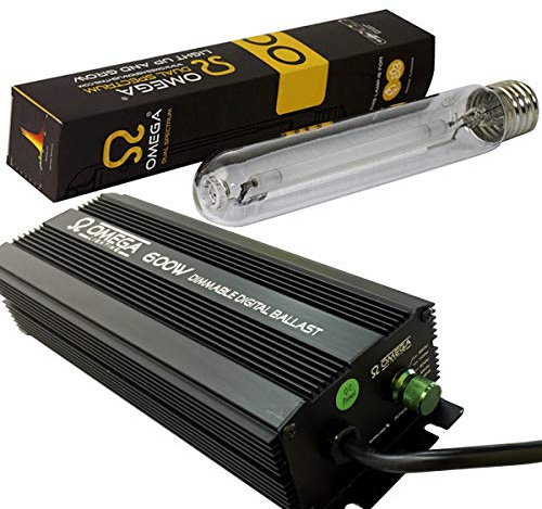 OMEGA PRO+ 600w Dimmable Digital Ballast + 600 Watt Dual Spectrum Grow Light